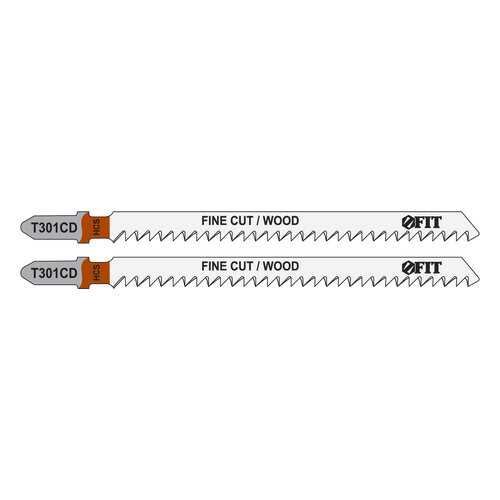 Пилки для лобзиков по дереву, 116/91/3 мм (T301CD), 2 шт. FIT 40951 в Аксон