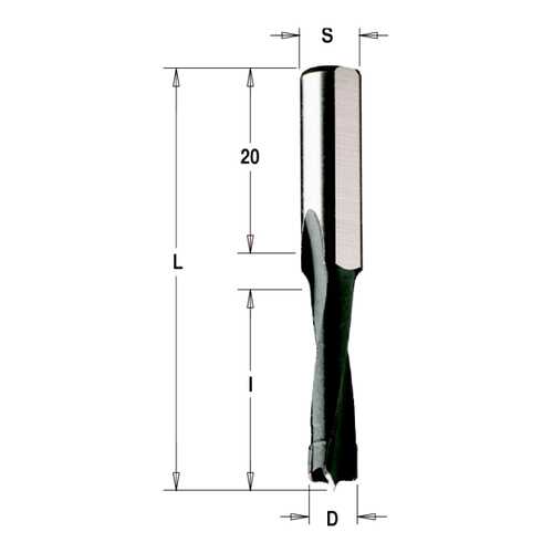 Фреза HW для дюбельного фрезера MAFELL 10x30x58 Z=2 S=8 RH CMT 312.100.11 в Аксон
