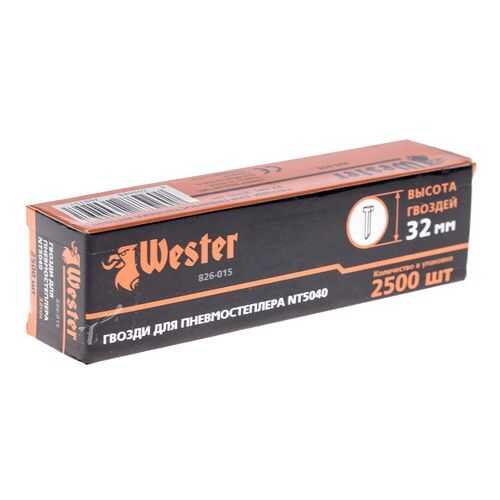 Гвозди 826-015 для пневмостеплера WESTER NT5040 в Аксон