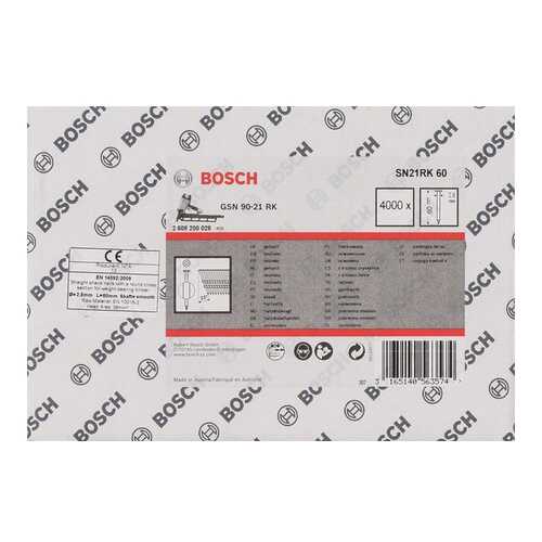 Гвозди для электростеплера Bosch GSN 90-21 RK, SN21RK 60 2608200028 в Аксон