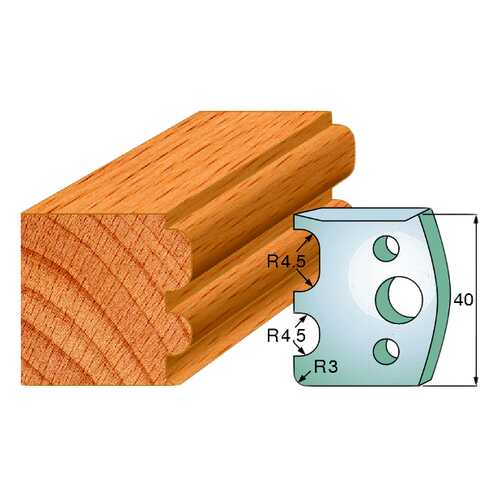 Комплект из 2-х ножей 40x4 SP CMT 690.007 в Аксон