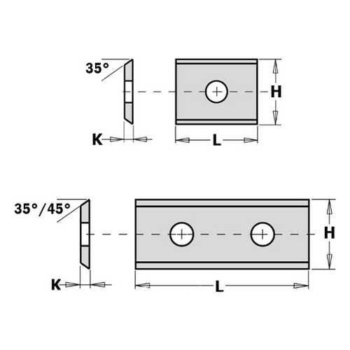 Нож твердосплавный 31,5x9х1,5 (для Arunda) F1730 790.315.00 в Аксон