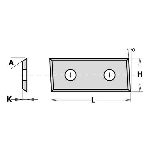 Нож твердосплавный 39.5X9X1.5 F1730 (4 грани) 790.395.09 в Аксон