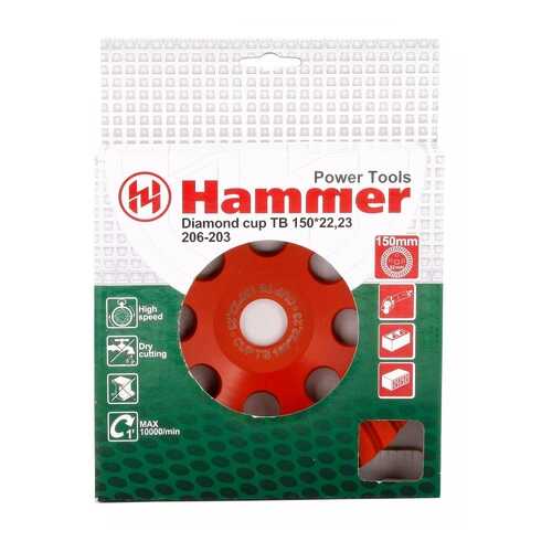 Чашка алмазная шлифовальная по бетону Hammer Flex 206-203 CUP TB (30702) в Аксон