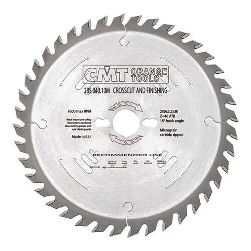 Диск пильный 254x30x2,4/1,8 -5° 10° ATB Z=60 294.060.10M в Аксон