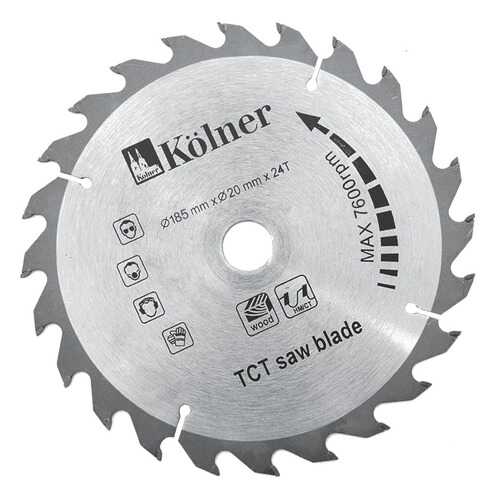 Диск пильный Kolner KSD185х20х24 серый (кн185-20-24) в Аксон