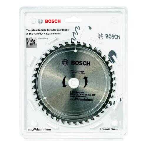 Диск пильный твердосплавный BOSCH Ф160х20мм 42зуб. (ECO AL 2608644388) в Аксон