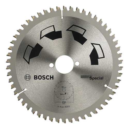 Диск по дереву Bosch 190x30 54 SPECIAL 2609256892 в Аксон