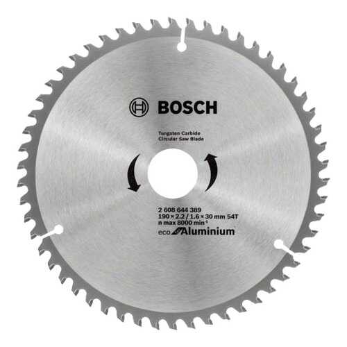 Диск по дереву Bosch ECO ALU/Multi 190x30-54T 2608644389 в Аксон