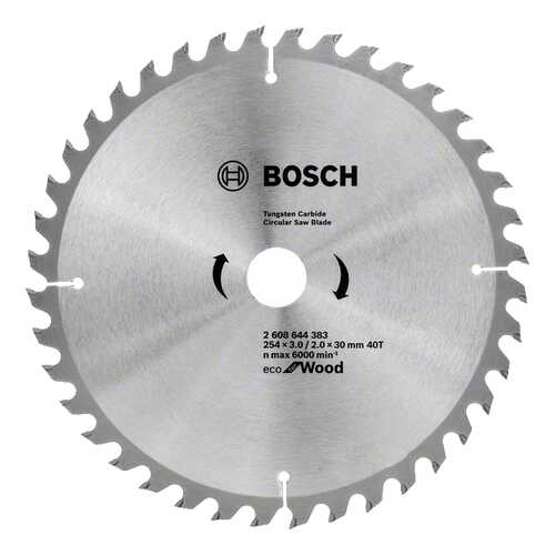 Диск по дереву Bosch ECO WO 254x30-40T 2608644383 в Аксон