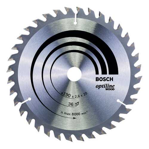 Диск по дереву Bosch STD WO 190x20-36T 2608640613 в Аксон