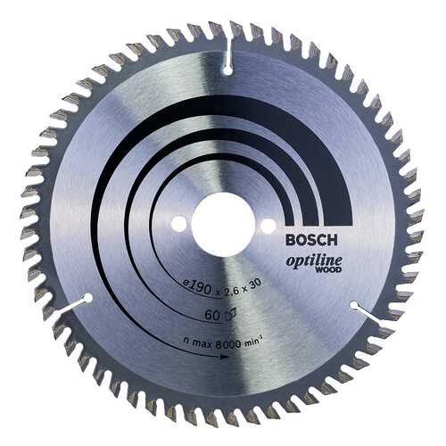 Диск по дереву Bosch STD WO 190x30-60T 2608641188 в Аксон