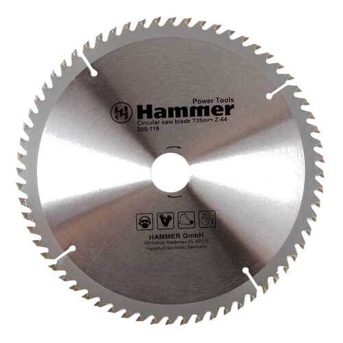 Диск по дереву для дисковых пил Hammer 30669 в Аксон