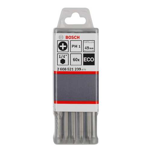 Набор бит для дрелей Bosch PH2 49MM ECO 2608521240 60 шт в Аксон