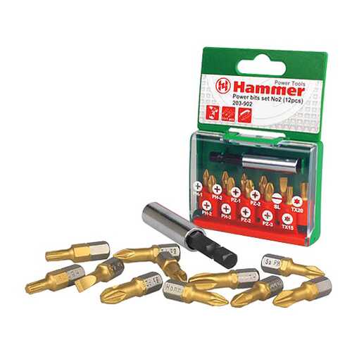 Набор бит для дрелей, шуруповертов Hammer 30736 в Аксон