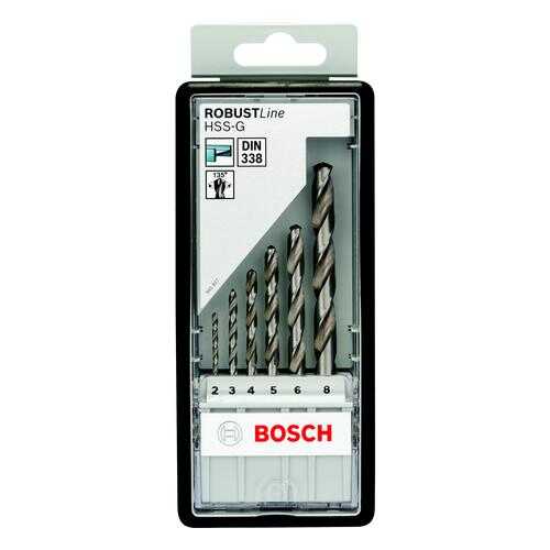 Набор сверл BOSCH Robust Line 6 шт (2607010529) в Аксон