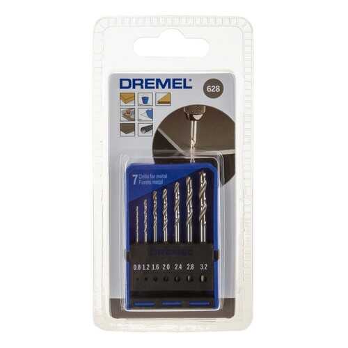 Набор сверл Dremel 628 7шт синий (2615062832) в Аксон