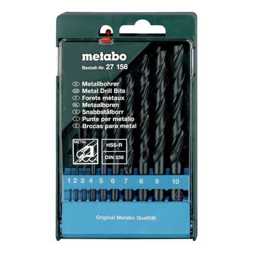 Набор сверл по металлу для дрелей, шуруповертов metabo 627158000 в Аксон