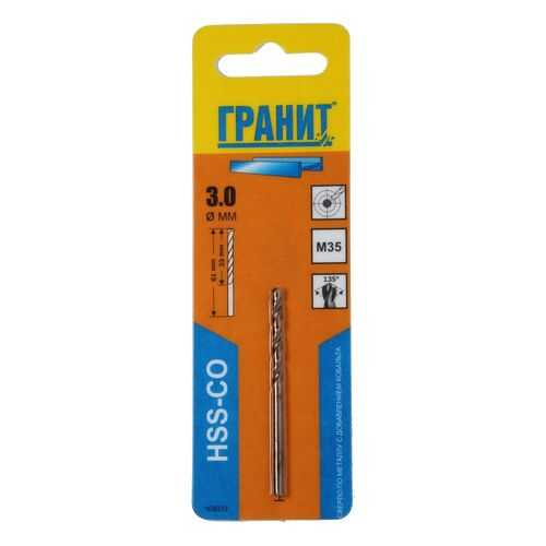 Сверло спиральное ГРАНИТ HSS-Co 165013 в Аксон