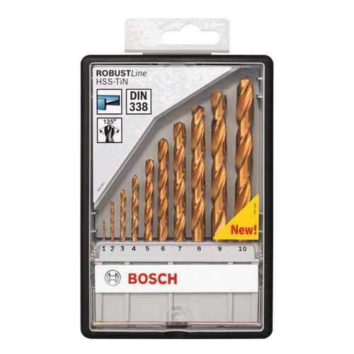 Сверло универсальное Bosch HSS-TIN ЗАТОЧКА 135 ROBUST LINE 2607010536 в Аксон