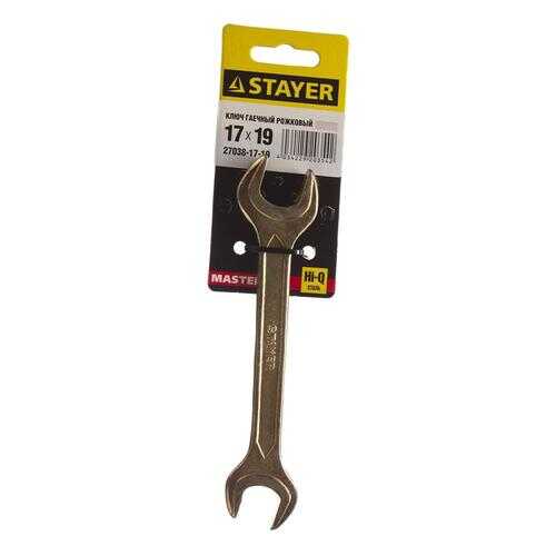 Рожковый ключ Stayer 27038-17-19 в Аксон