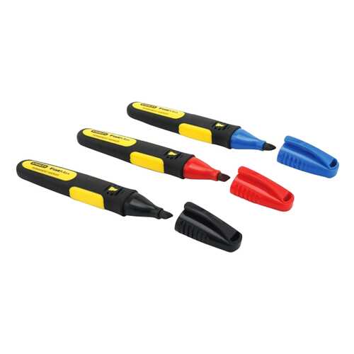 Набор маркеров Stanley FatMax 0-47-315 3шт черный. красный, синий в Аксон