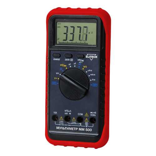 Мультиметр ELITECH ММ 500 красный/черный в Аксон