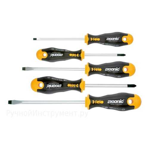 Felo Набор отверток Ergonic 5 шт в упаковке 40095118 в Аксон