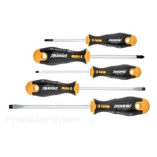 Felo Набор отверток Ergonic 5 шт в упаковке 40095318 в Аксон