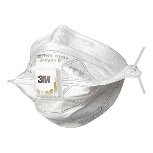 Фильтрующая полумаска 3M VFlex 9163V с клапаном выдоха, 15 шт в Аксон