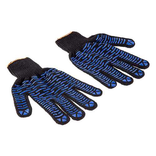 Перчатки Hammer Flex 230-019 ХБ с ПВХ покрытием, 5 нитей, черные, 5 пар 406413 в Аксон