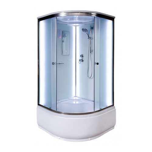 Душевая кабина Deto D10S LED 1000x1000x2200, матовый в Аксон