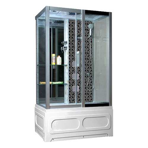 Душевая кабина Niagara Lux 7716BR черный 120х82 см в Аксон