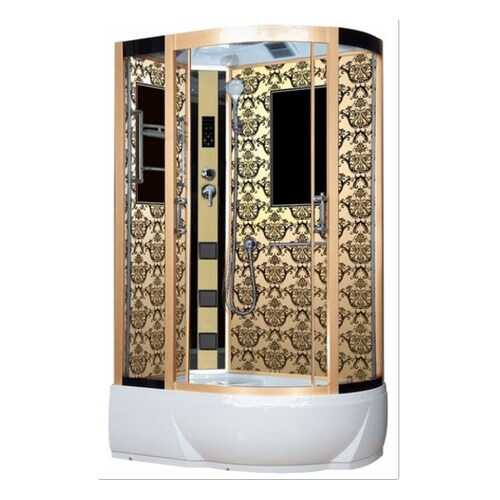 Душевая кабина Niagara Lux NG-7712GL 120x80x215, золото с узором в Аксон