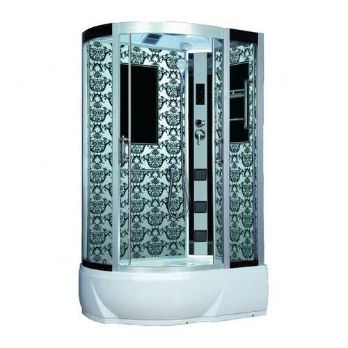Душевая кабина Niagara Lux NG-7712WR 120x80x215, белый с узором в Аксон