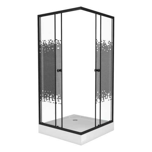 Душевой уголок Niagara NG-009-14Q BLACK 90х90 см в Аксон