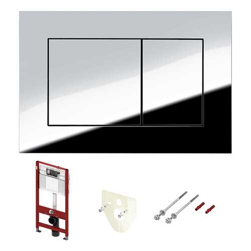 Комплект ТЕСЕ для подвесного унитаза 9400012: модуль, панель TECEnow глянцевый хром в Аксон