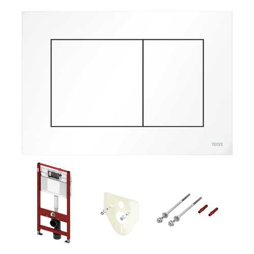 Комплект ТЕСЕ для подвесного унитаза 9400013: модуль, панель TECEnow белая в Аксон