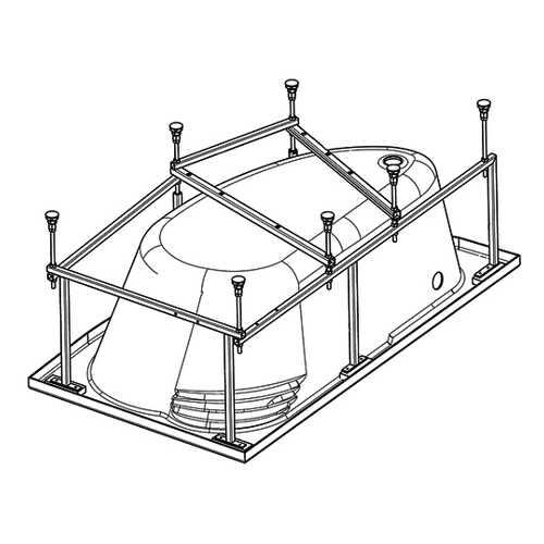 Комплект монтажный Santek для ванны Эдера 170х110см белый (WH112426) в Аксон