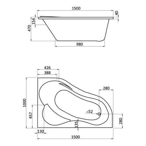 Комплект монтажный Santek для ванны Ибица 150х100см белый (WH112433) в Аксон