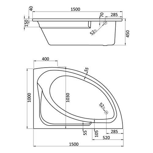 Комплект монтажный Santek Гоа 150х100см (1WH112428) в Аксон