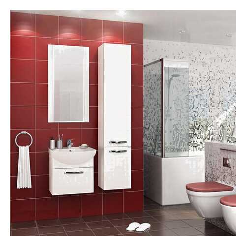 Тумба AQUATON Ария 50 (Смайл-50) белый (1A140301AA010) без раковины в Аксон