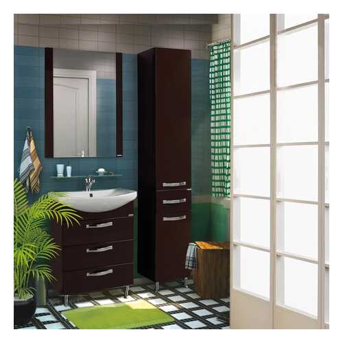 Тумба AQUATON Ария 65 Н (Лагуна/Балт/Смайл) темно-коричневый (1A123401AA430) без раковины в Аксон