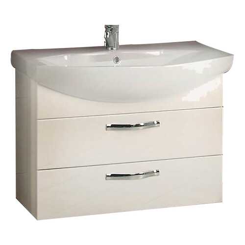 Тумба AQUATON Ария 80 М (Смайл-80) белый (1A140801AA010) без раковины в Аксон