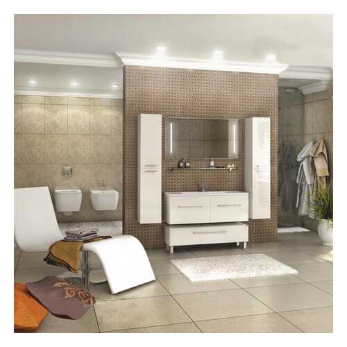 Тумба AQUATON Мадрид 120 М белый (1A168803MA010) без раковины в Аксон