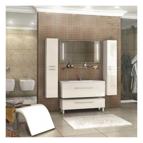 Тумба AQUATON Мадрид 120 М (Премьер М 120) белый (1A168701MA010) без раковины в Аксон