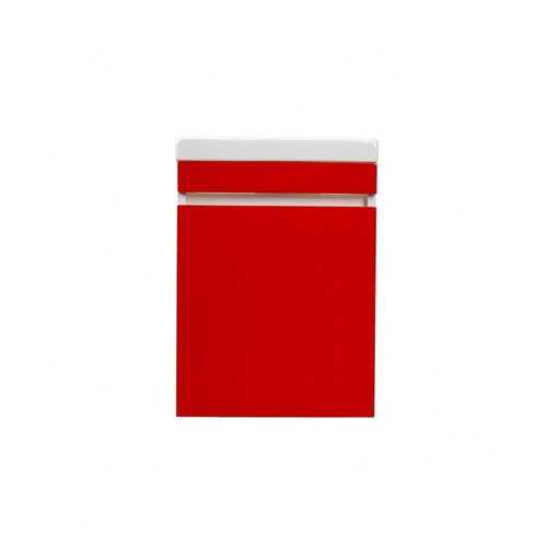 Тумба с раковиной Style Line Compact 40 Люкс подвесная, красный в Аксон