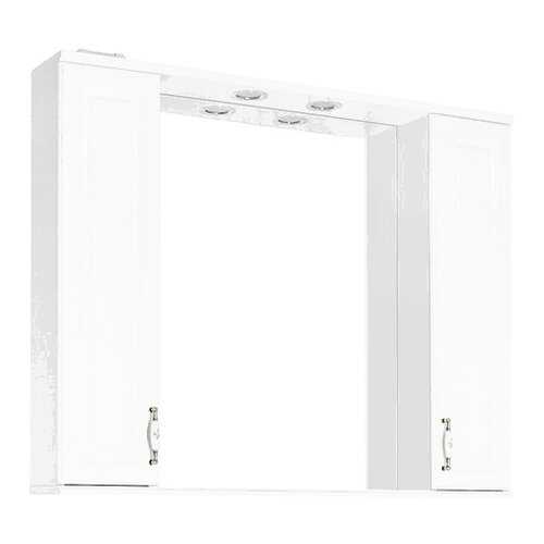 Зеркальный шкаф Style Line Олеандр-2 1000/С белый в Аксон