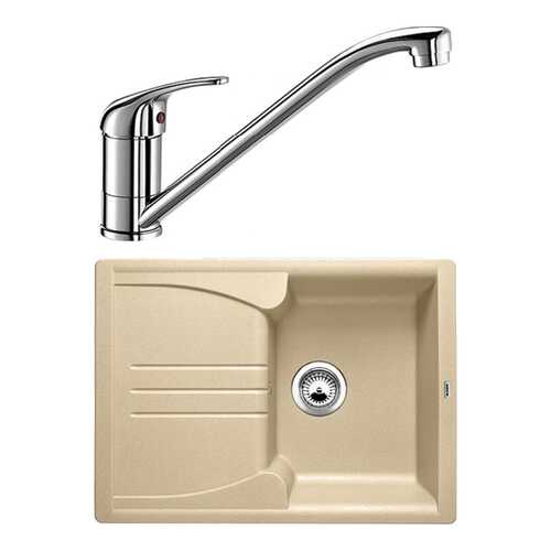Комплект Blanco Мойка для кухни ENOS 40 S 513796 шампань + смеситель DARAS 517720 хром в Аксон
