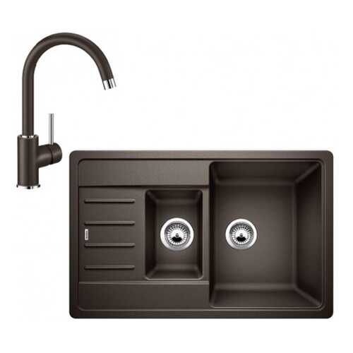 Комплект Blanco Мойка для кухни LEGRA 6S Compact 521307 кофе + смеситель MIDA 519423 кофе в Аксон